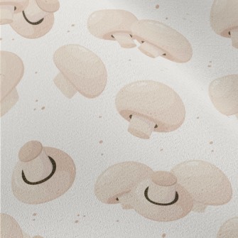 Cartoon White Mushroom Chiffon