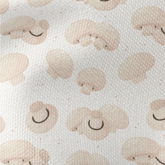 Cartoon White Mushroom Waterproof Canvas