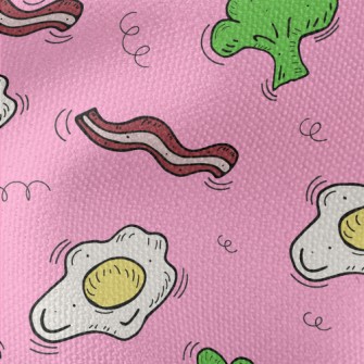Cauliflower Bacon Omelette Waterproof Canvas