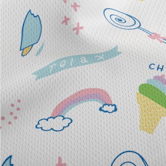 Relaxing Dessert Time Athletic Mesh Flat Back