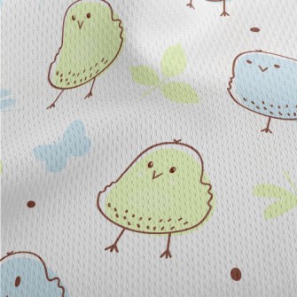 Happy Two-color Chicken Athletic Mesh Flat Back