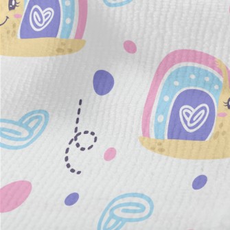 Happy Pink And Blue Snail Terry