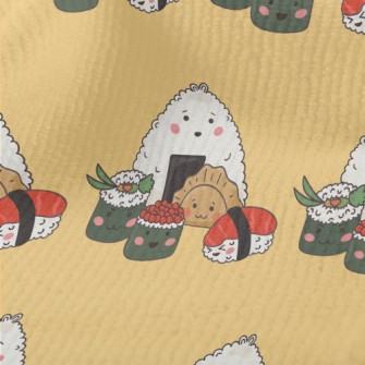 Hand Drawn Sushi And Rice Ball Terry