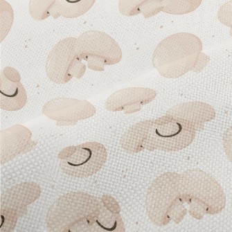Cartoon White Mushroom Performance Linen