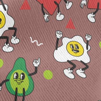 Naughty Cartoon Breakfast Standard Corduroy