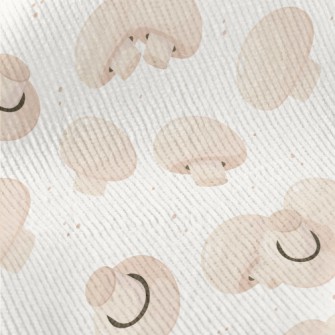 Cartoon White Mushroom Standard Corduroy