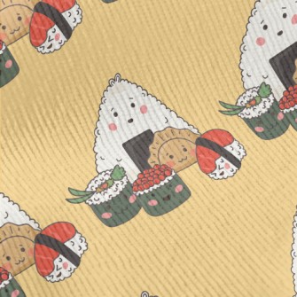 Hand Drawn Sushi And Rice Ball Standard Corduroy