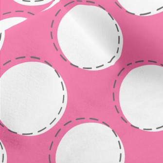 Simple Dots And Dashed Lines Micro Fleece