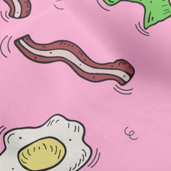 Cauliflower Bacon Omelette Micro Fleece