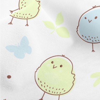 Happy Two-color Chicken Micro Fleece