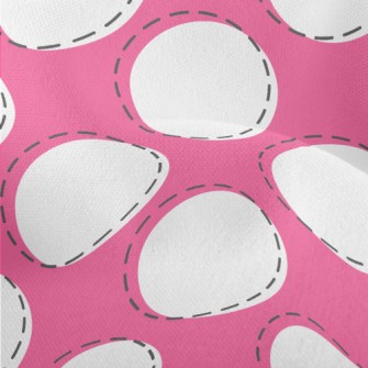 Simple Dots And Dashed Lines Lightweight Performance Linen