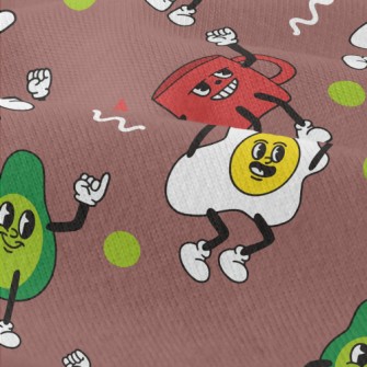 Naughty Cartoon Breakfast Modern Jersey