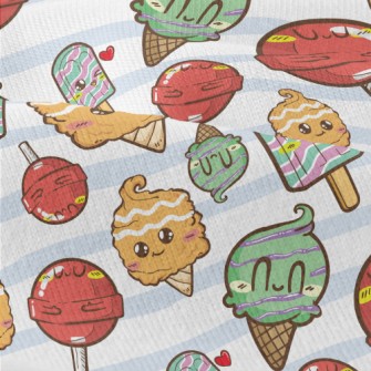 Cute Ice Cream And Lollipop Modern Jersey