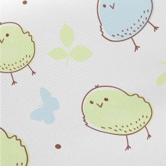 Happy Two-color Chicken Midweight Cotton Poplin