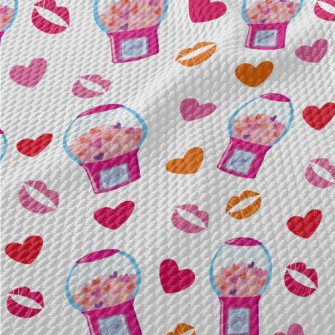 Heart Chewing Gum Machine Birdseye Piqué