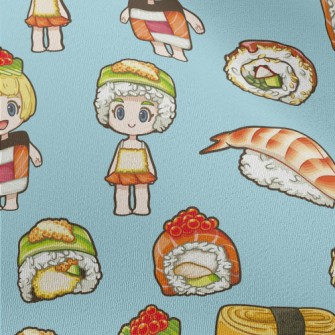 Cute Sushi Girl Chiffon