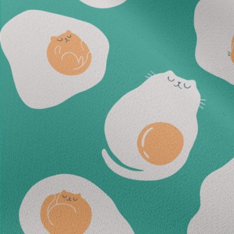 Funny Cat Fried Eggs Chiffon