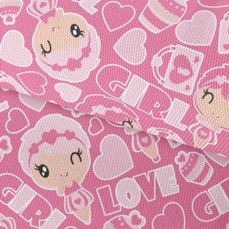 Pink Cake Girl Waterproof Oxford