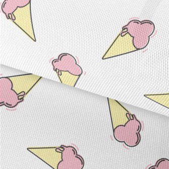 Cartoon Strawberry Cone Waterproof Oxford