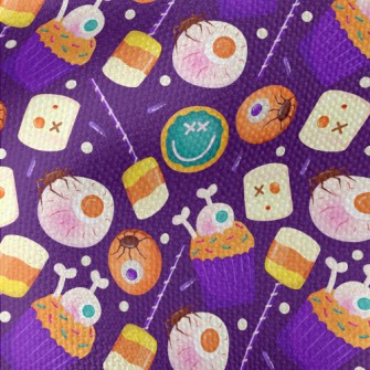 Halloween Themed Snacks Waterproof Canvas