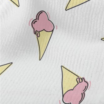 Cartoon Strawberry Cone Terry