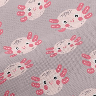 Hand Drawn Cute Salamander Performance Linen