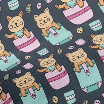Kawaii Pocket Cat Performance Linen