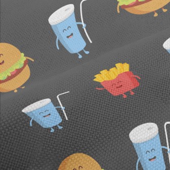 Hamburger French Fries Coke Performance Linen