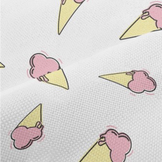 Cartoon Strawberry Cone Performance Linen