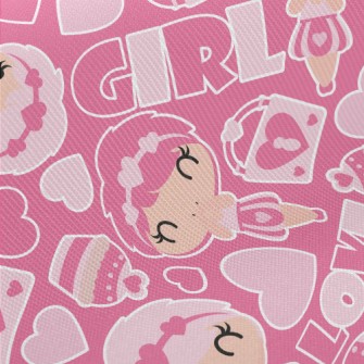 Pink Cake Girl Twill