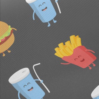 Hamburger French Fries Coke Twill