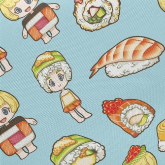 Cute Sushi Girl Twill