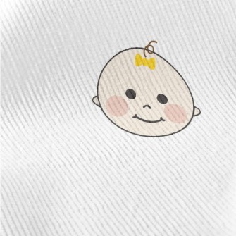 Cute Baby Face Standard Corduroy