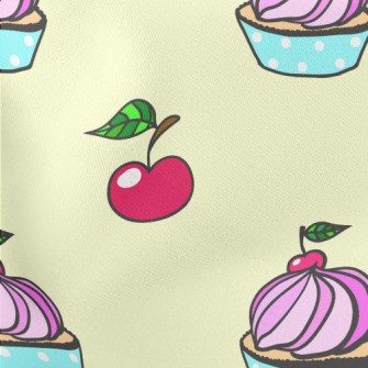 Cherry Frosting Cake Stretch Ponte