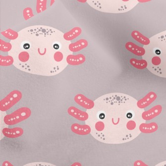 Hand Drawn Cute Salamander Micro Fleece