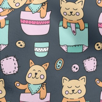 Kawaii Pocket Cat Micro Fleece