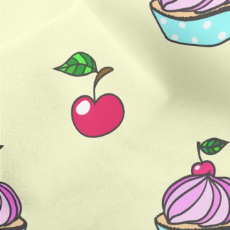 Cherry Frosting Cake Micro Fleece