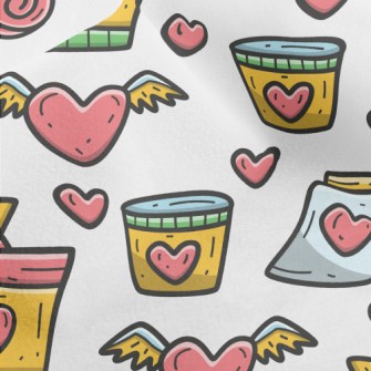 Valentine&#39;s Day Themed Gra Micro Fleece