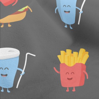 Hamburger French Fries Coke Micro Fleece