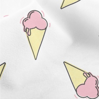 Cartoon Strawberry Cone Micro Fleece
