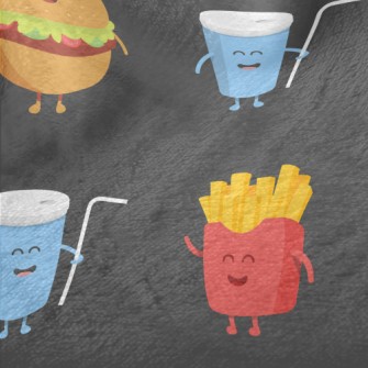 Hamburger French Fries Coke Minky