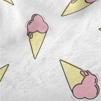 Cartoon Strawberry Cone Minky