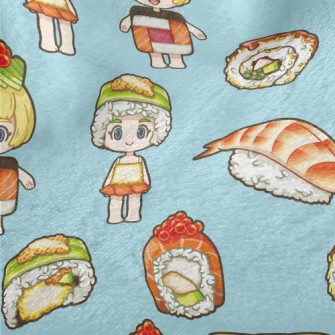 Cute Sushi Girl Minky