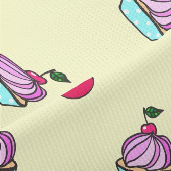 Cherry Frosting Cake Piqué