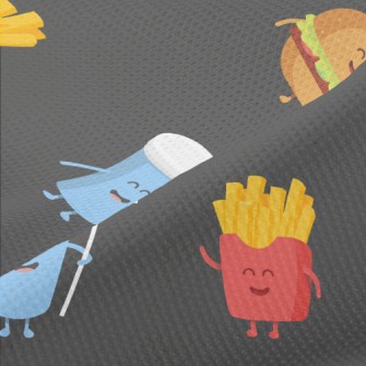 Hamburger French Fries Coke Piqué