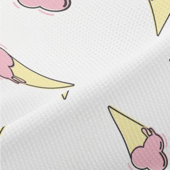 Cartoon Strawberry Cone Piqué