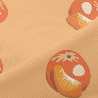 Bright Hand Painted Oranges Piqué