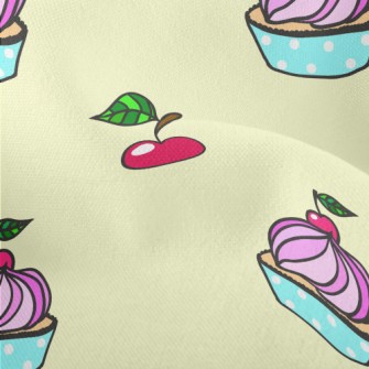 Cherry Frosting Cake Lightweight Performance Linen