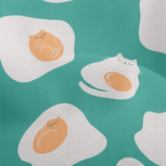 Funny Cat Fried Eggs Lightweight Performance Linen