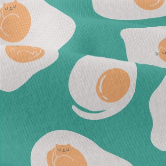 Funny Cat Fried Eggs Modern Jersey